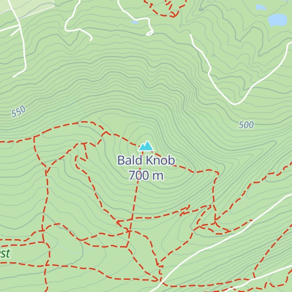 Map of Bald Knob