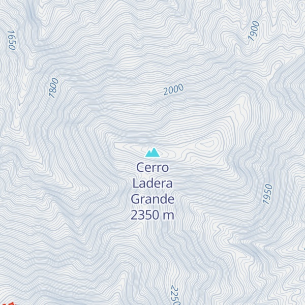 Map of Cerro Ladera Grande