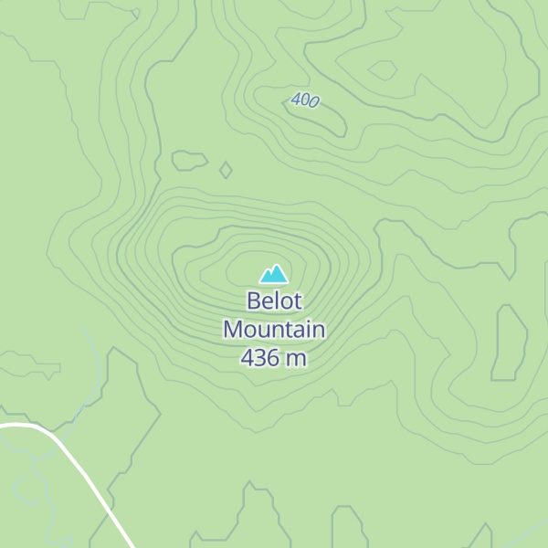 Map of Belot Mountain