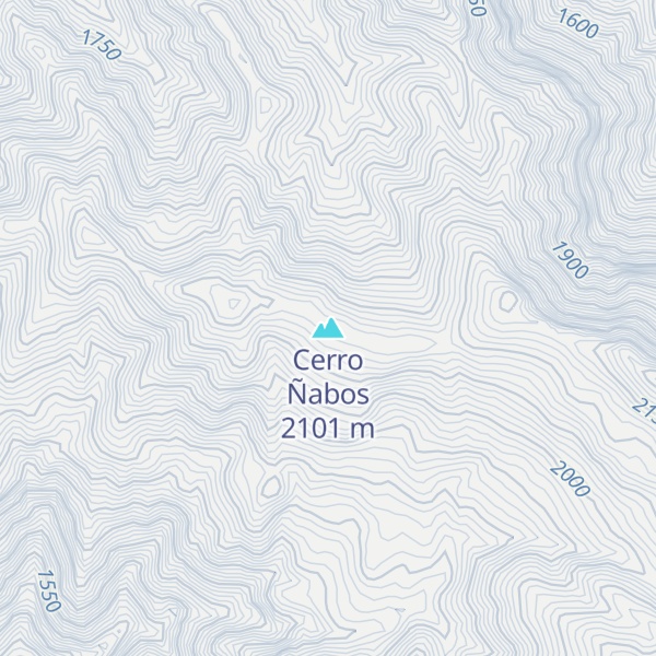 Map of Cerro Ñabos