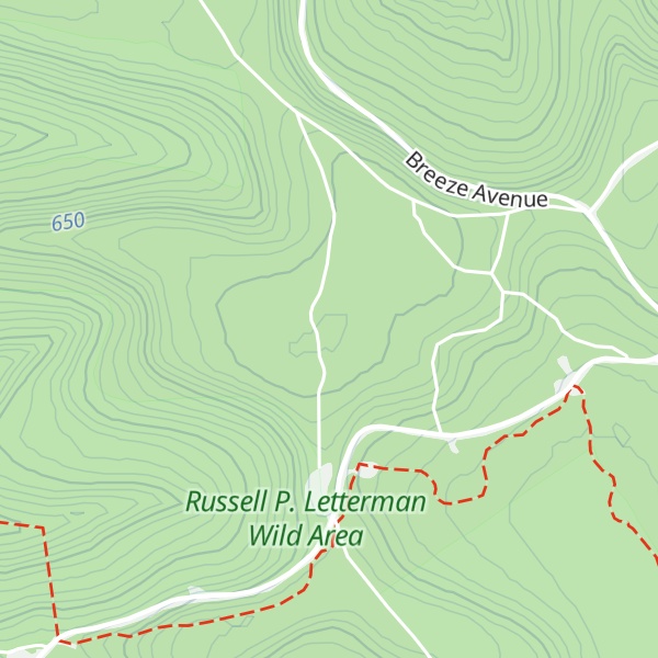 Map of Barneys Ridge