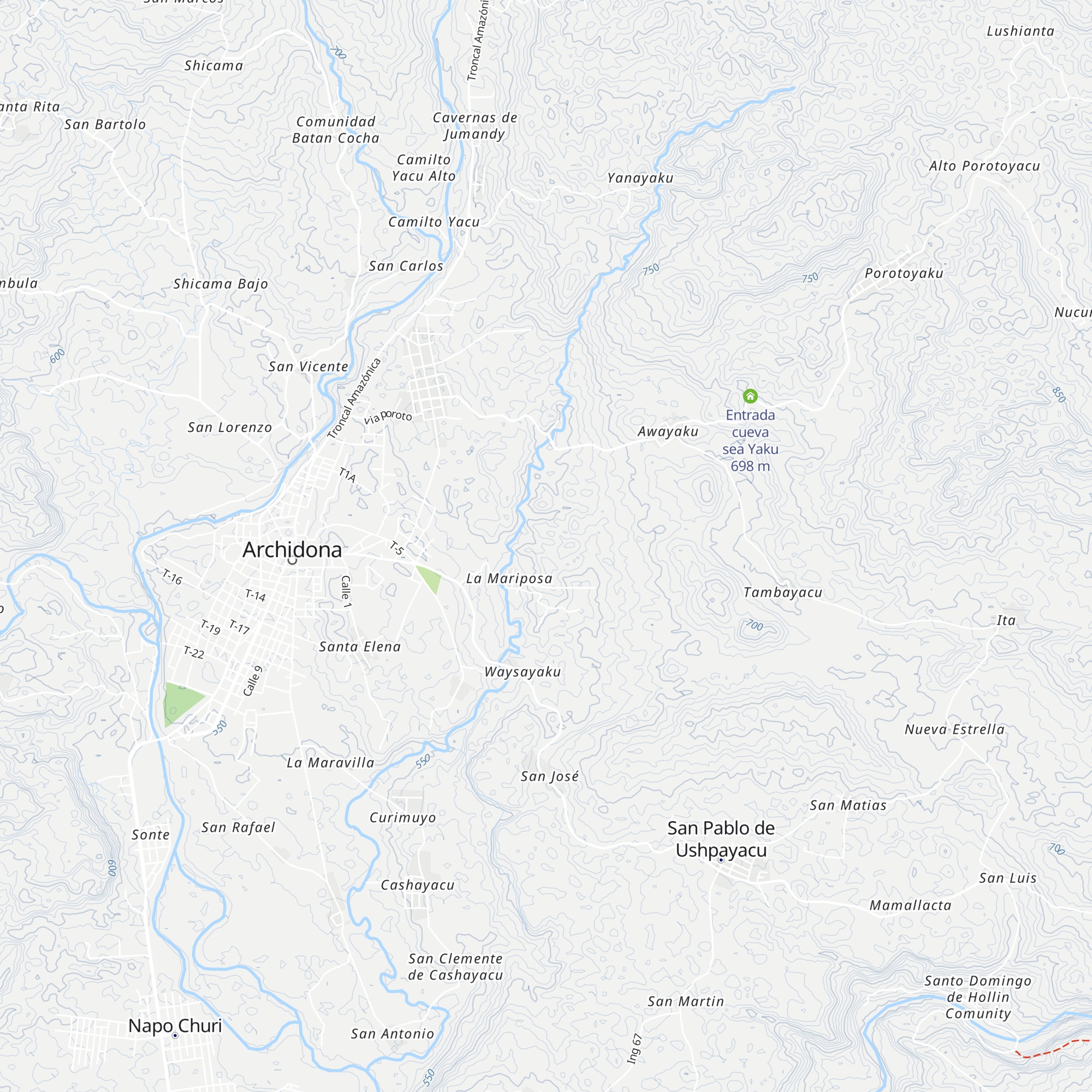 Emprendimiento turístico el Kasike map