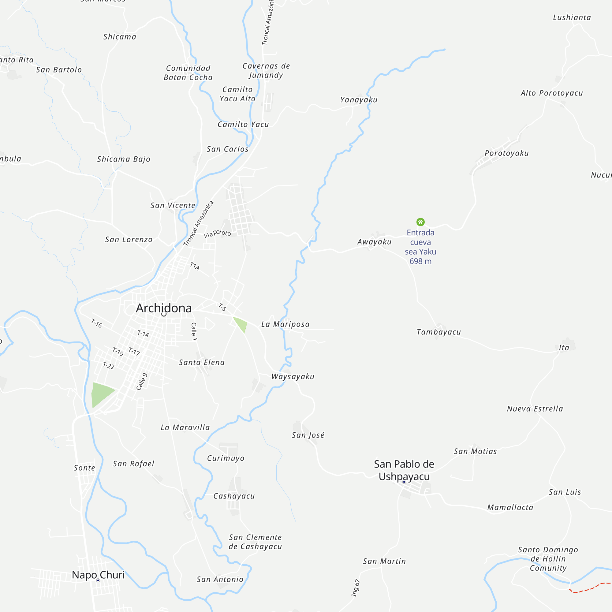Emprendimiento turístico el Kasike map
