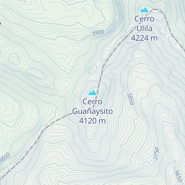 Map of Cerro Guañaysito