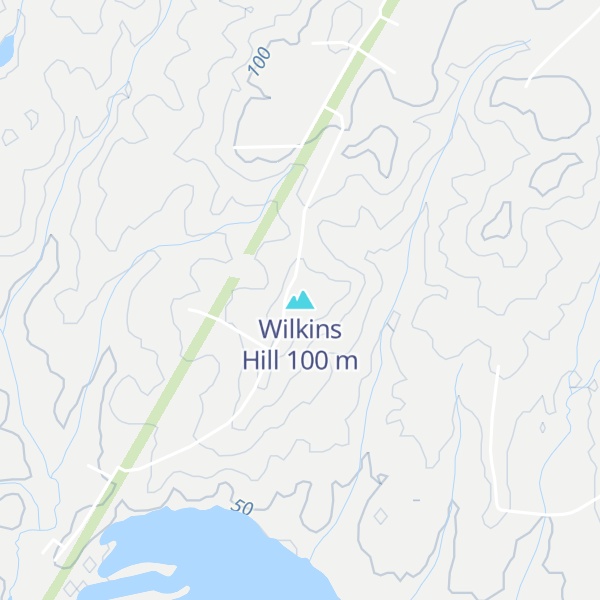 Map of Wilkins Hill