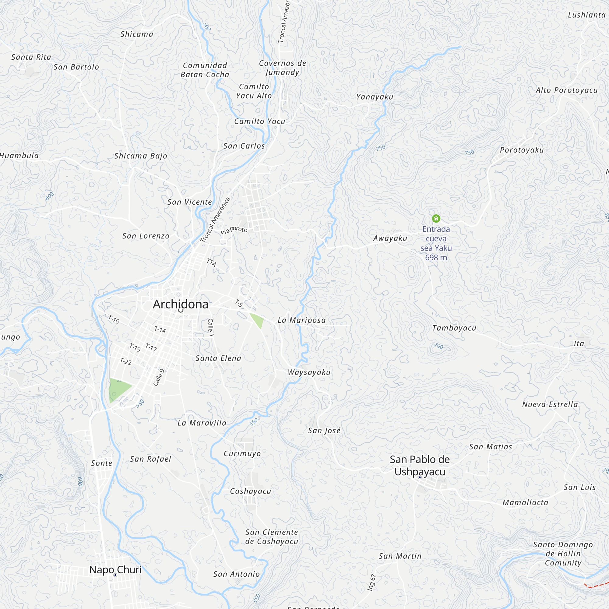 Yolanda cabaña map