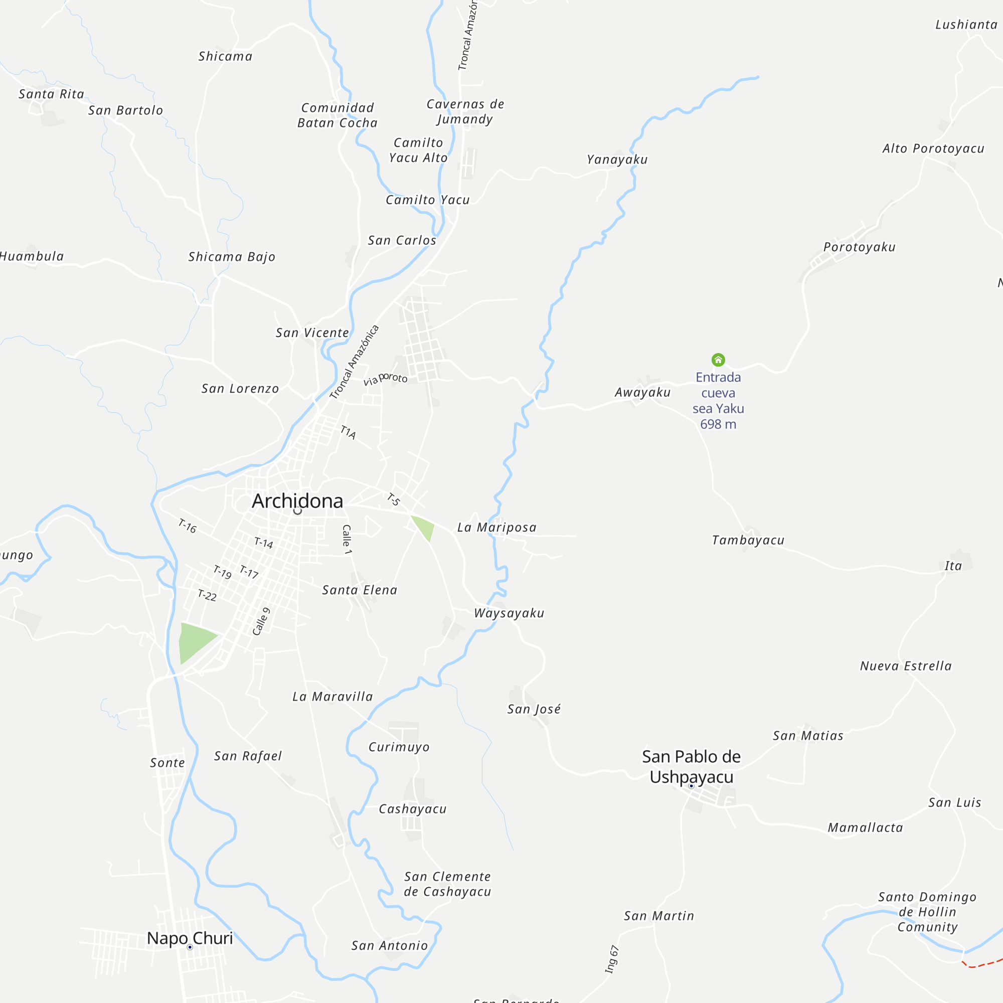 Yolanda cabaña map