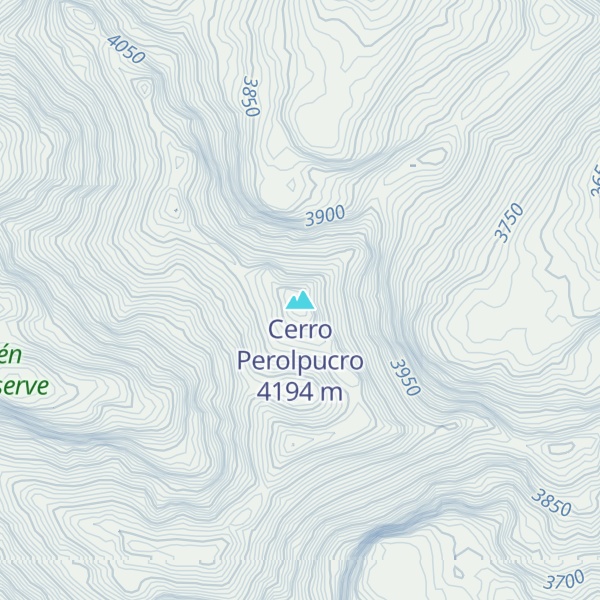 Map of Cerro Perolpucro