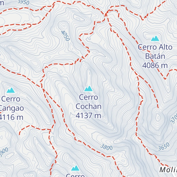 Map of Cerro Cochan