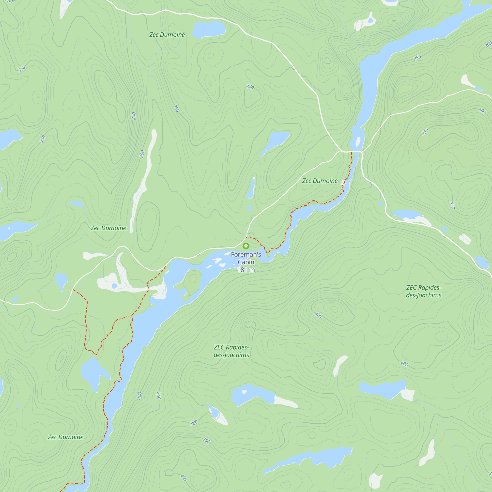 Foreman's Cabin map