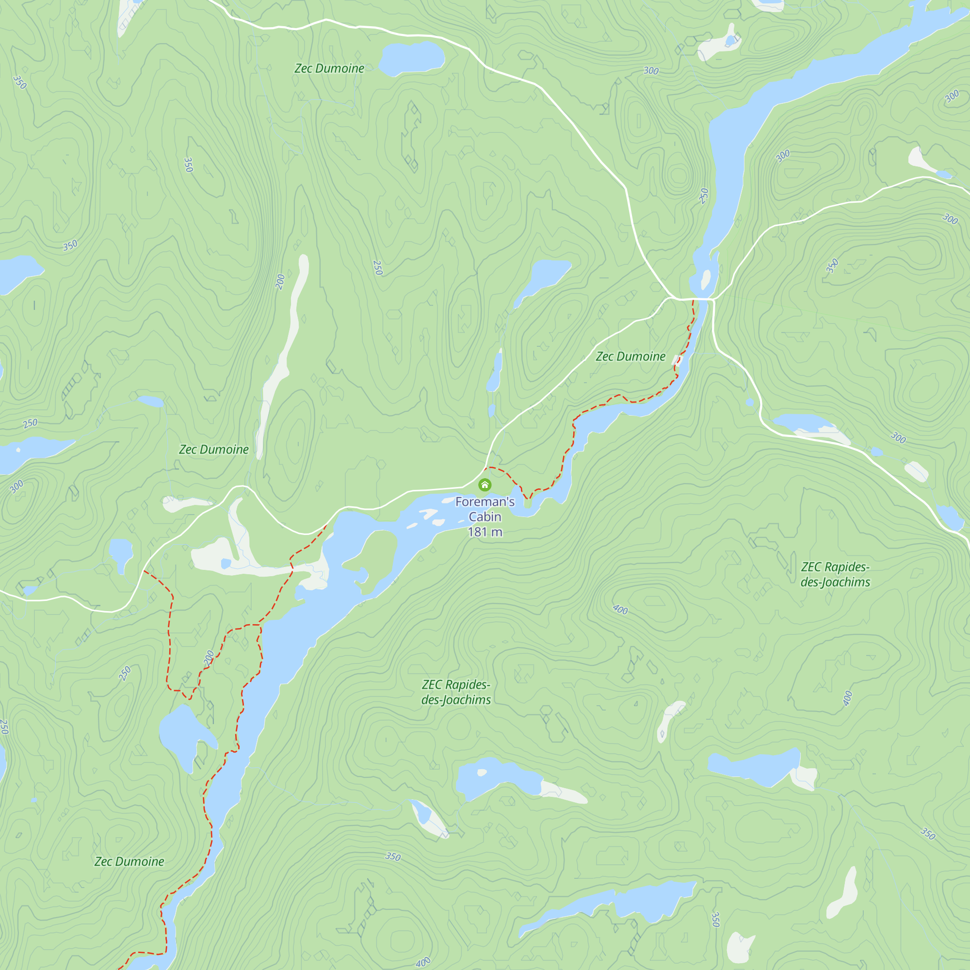 Foreman's Cabin map