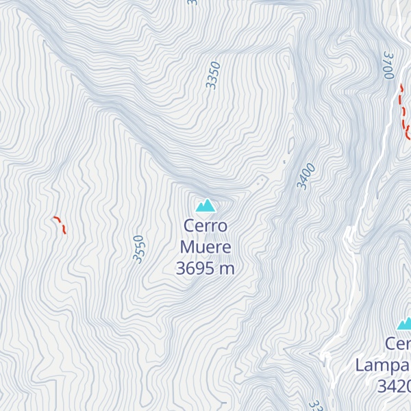 Map of Cerro Muere