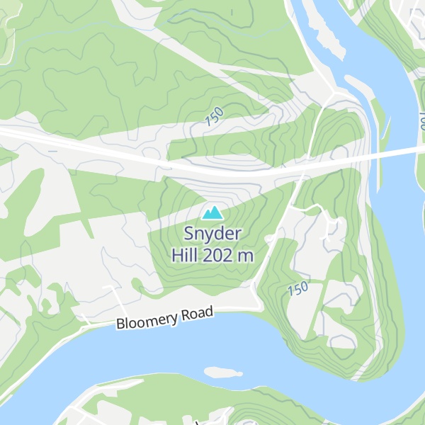Map of Snyder Hill