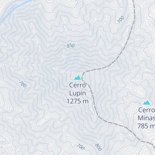 Map of Cerro Lupín