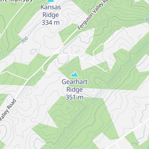 Map of Gearhart Ridge