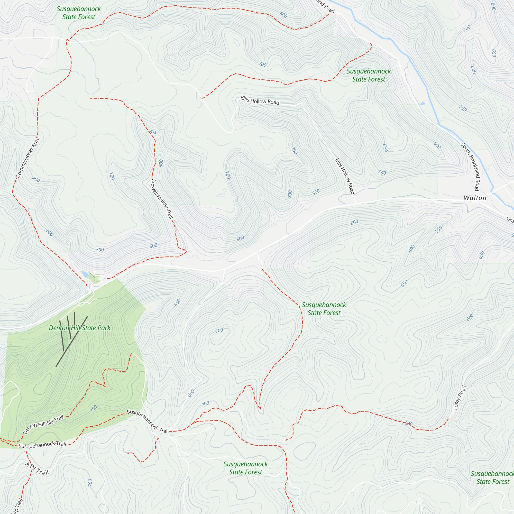 Susquehannock Lodge and Trail Center map