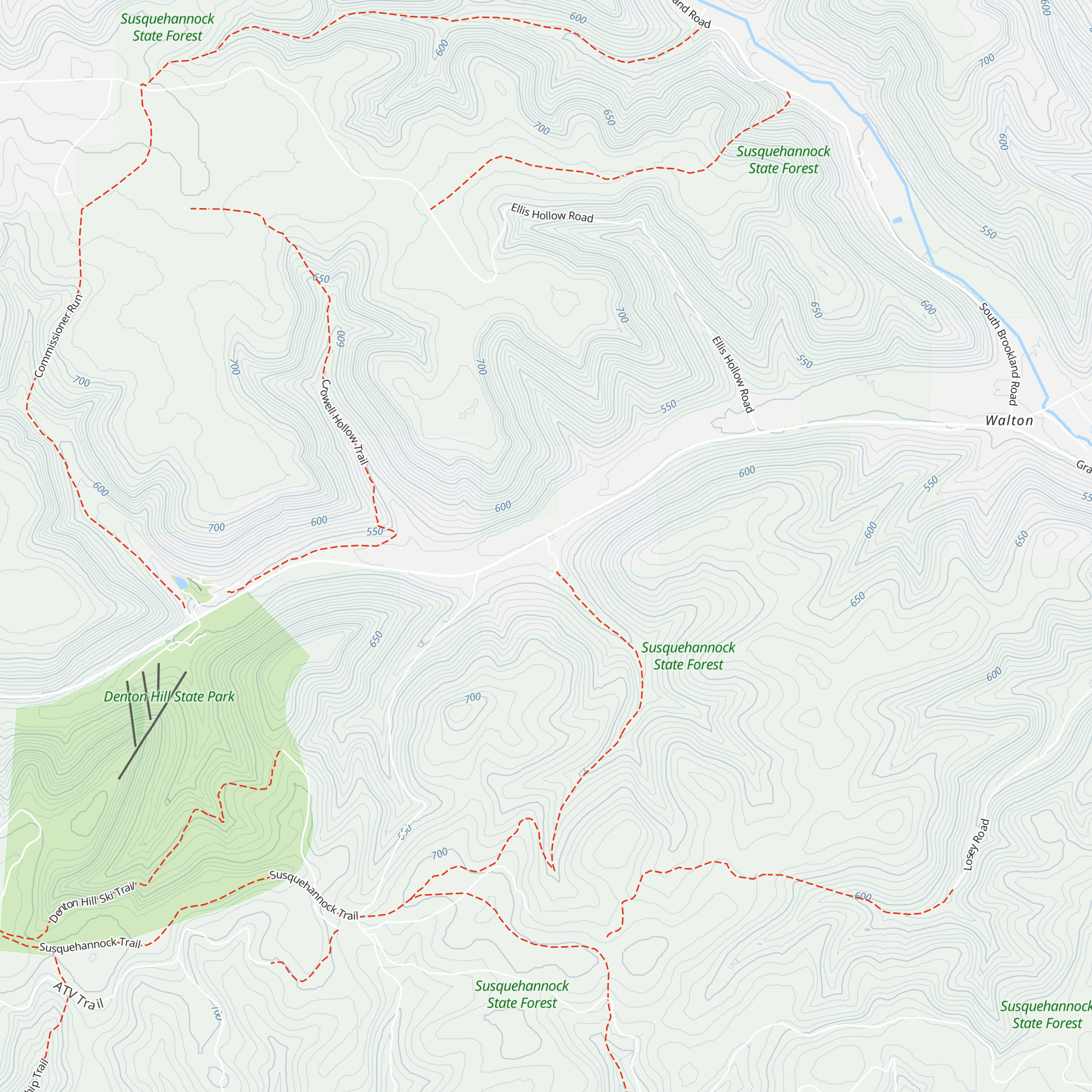 Susquehannock Lodge and Trail Center map