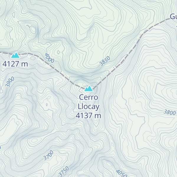 Map of Cerro Llocay