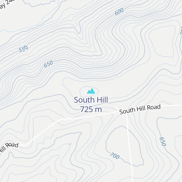 Map of South Hill
