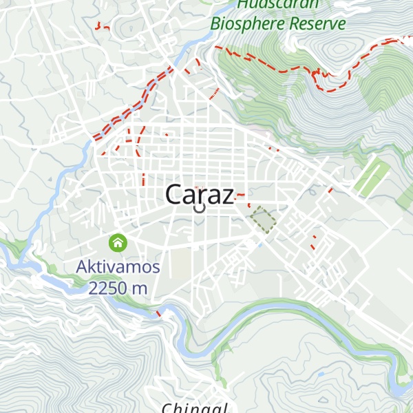 Map of Pony Expeditions Caraz