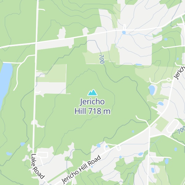 Map of Jericho Hill