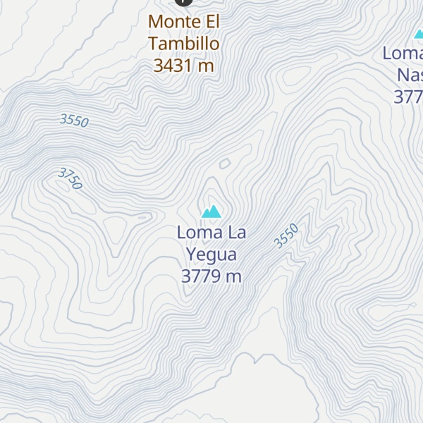 Map of Loma La Yegua