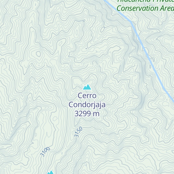 Map of Cerro Condorjaja