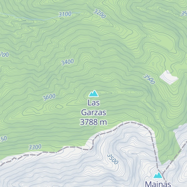 Map of Las Garzas