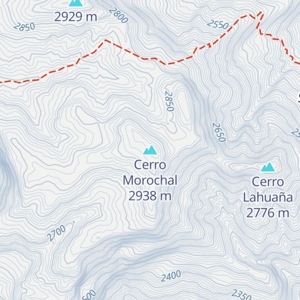 Map of Cerro Morochal