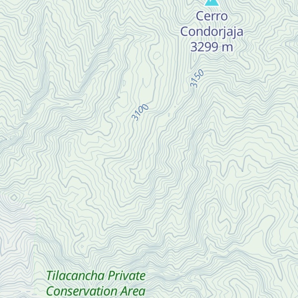 Map of Cerro Huahuaycucha