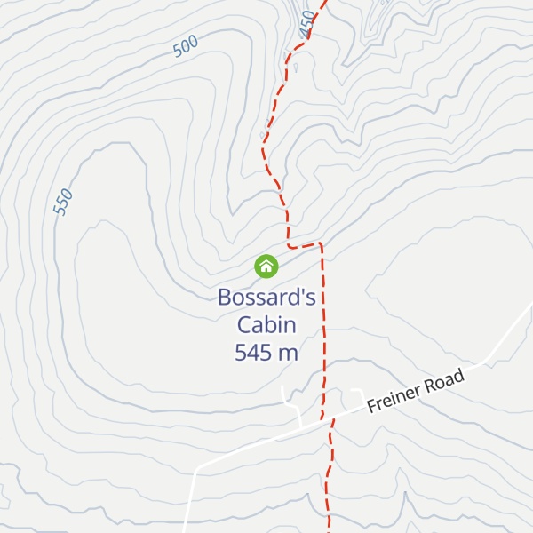 Map of Bossard's Cabin