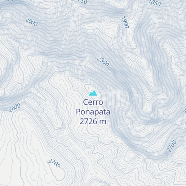 Map of Cerro Ponapata