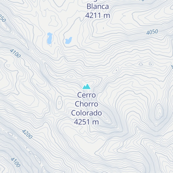 Map of Cerro Chorro Colorado