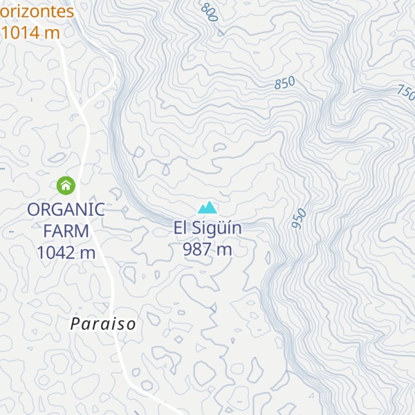 Map of El Sigüín