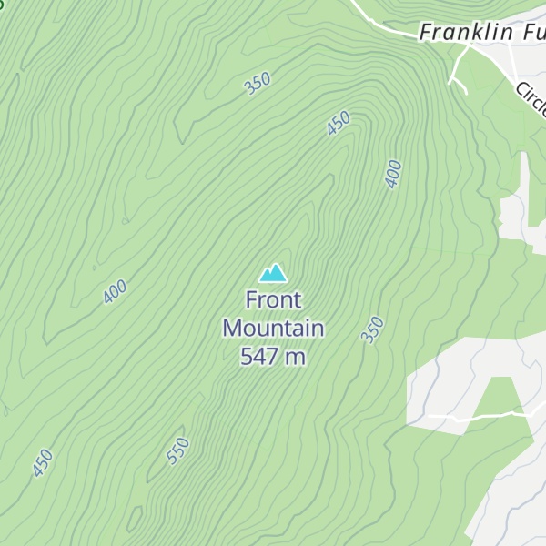 Map of Front Mountain