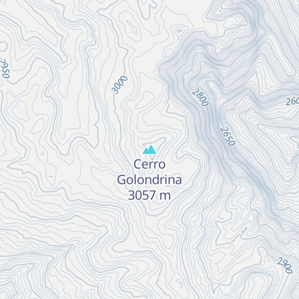 Map of Cerro Golondrina