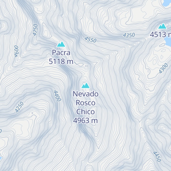 Map of Nevado Rosco Chico