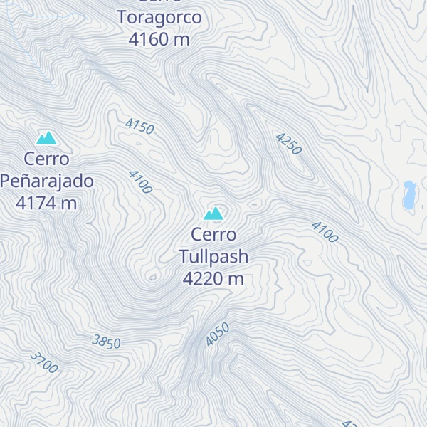 Map of Cerro Tullpash