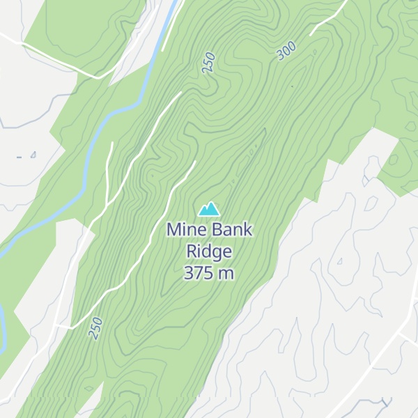 Map of Mine Bank Ridge