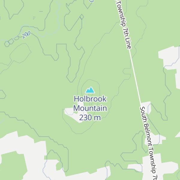 Map of Holbrook Mountain