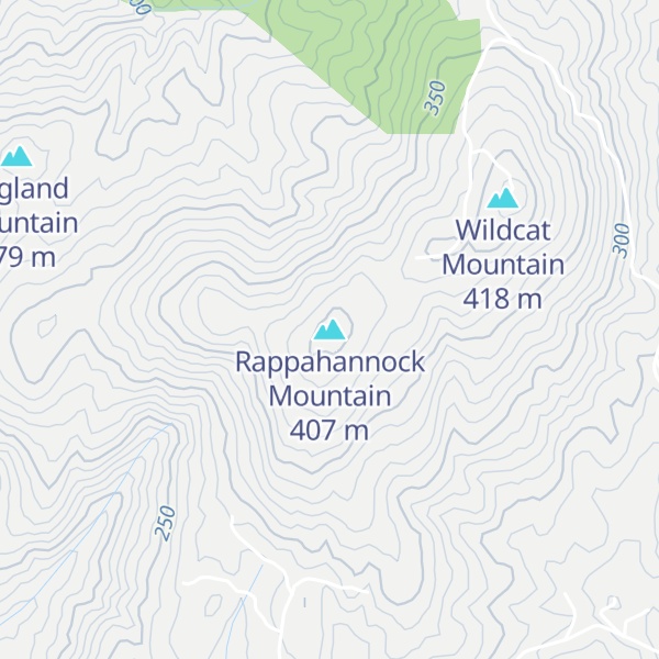 Map of Rappahannock Mountain