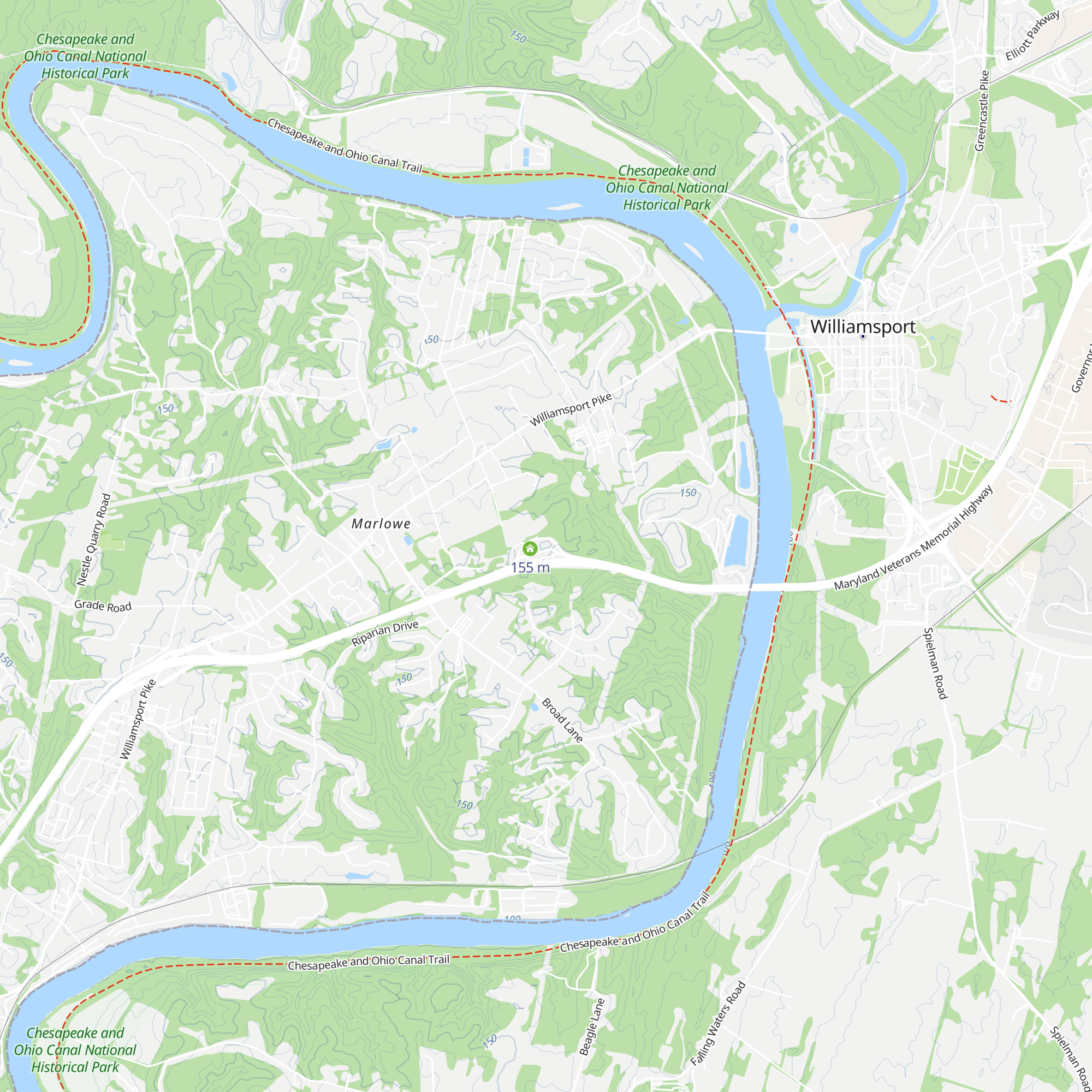 I-81 Southbound West Virginia Welcome Center map