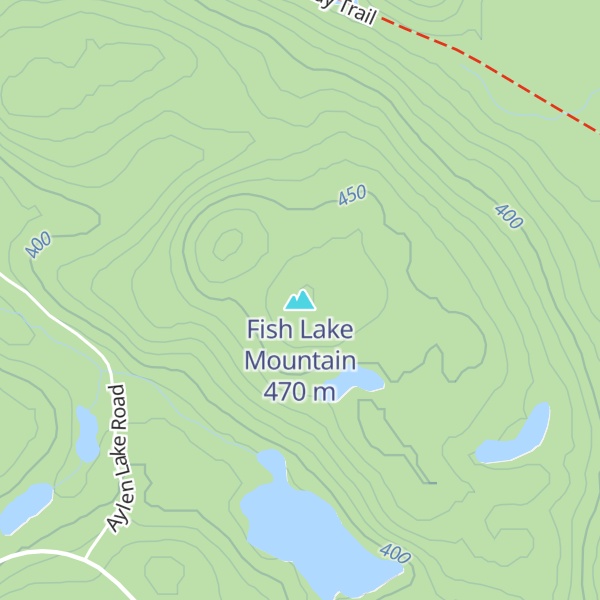 Map of Fish Lake Mountain