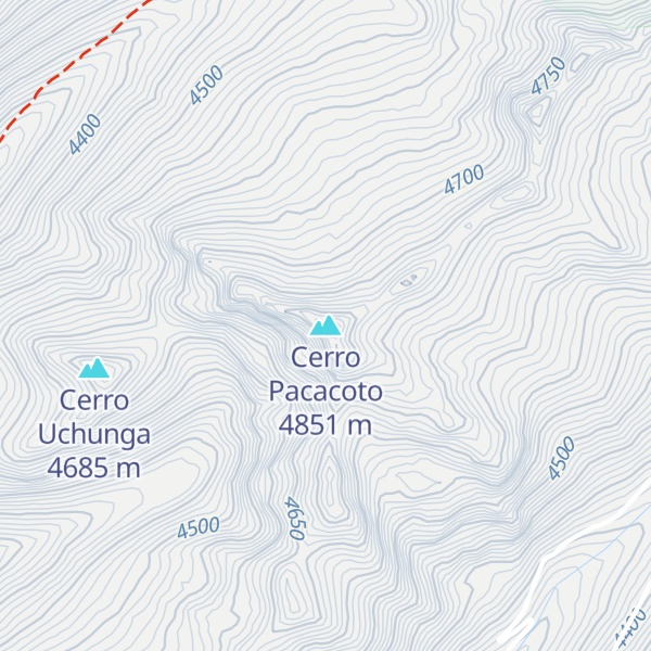 Map of Cerro Pacacoto