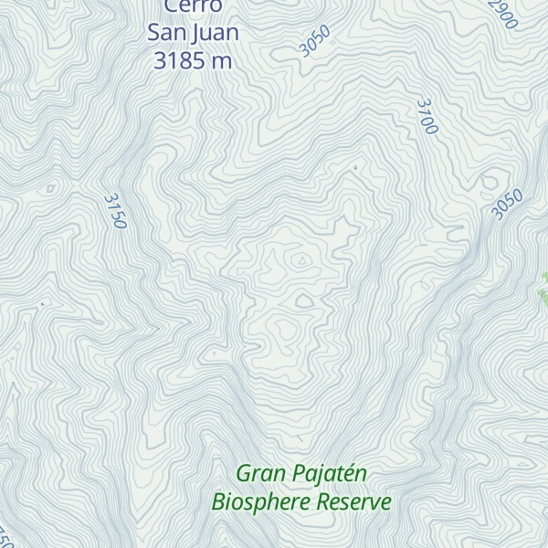 Map of Cerro Peña Colorada