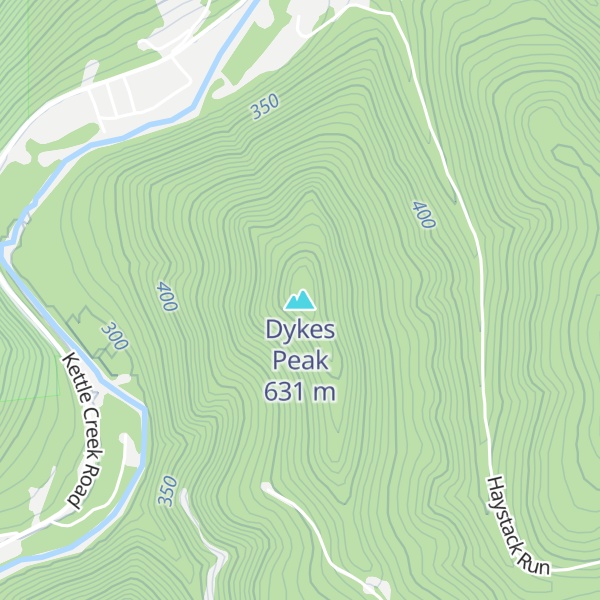 Map of Dykes Peak