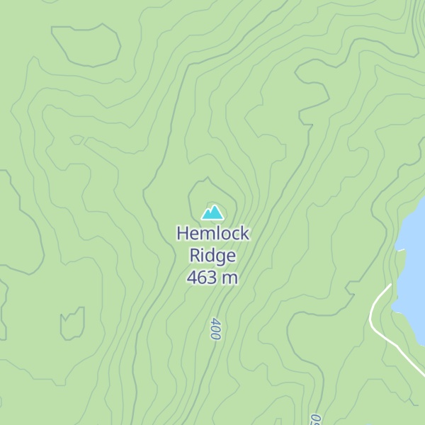 Map of Hemlock Ridge