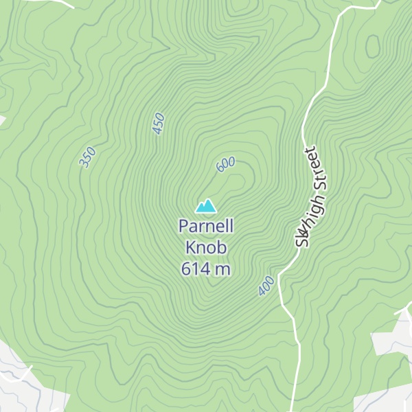 Map of Parnell Knob