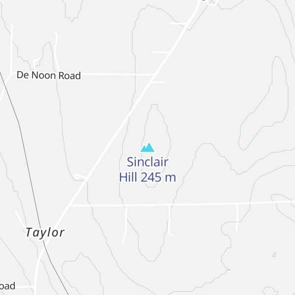 Map of Sinclair Hill