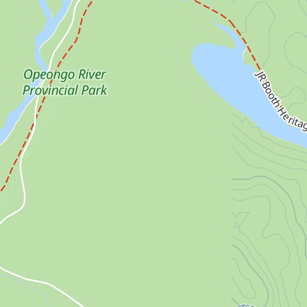 Map of Gun Lake Mountain